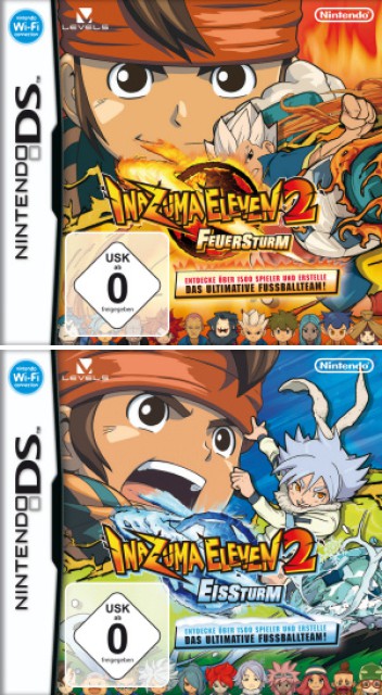 Cover: Inazuma Eleven 2: Feuersturm & Inazuma Eleven 2: Eissturm